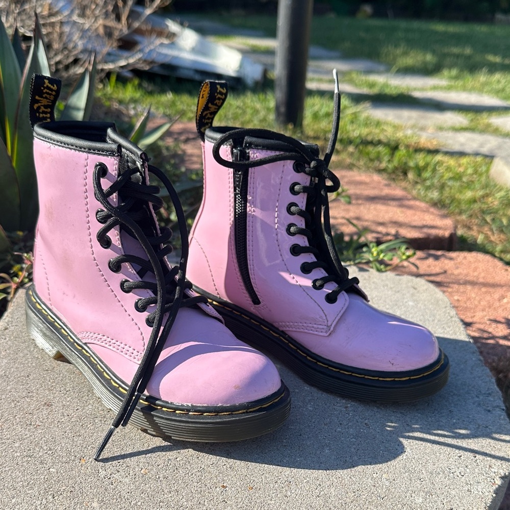 Dr. Martens Light Pink Combat Boots